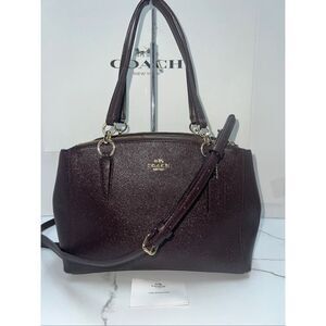 🔥NEW! Coach Christie Carryall Satchel Handbag Glitter F13684 Msrp:$395.00